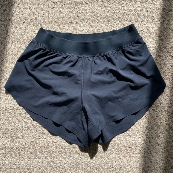 CRZ Yoga True Navy Mid-Waisted Dolphin Athletic Shorts - Picture 5 of 11